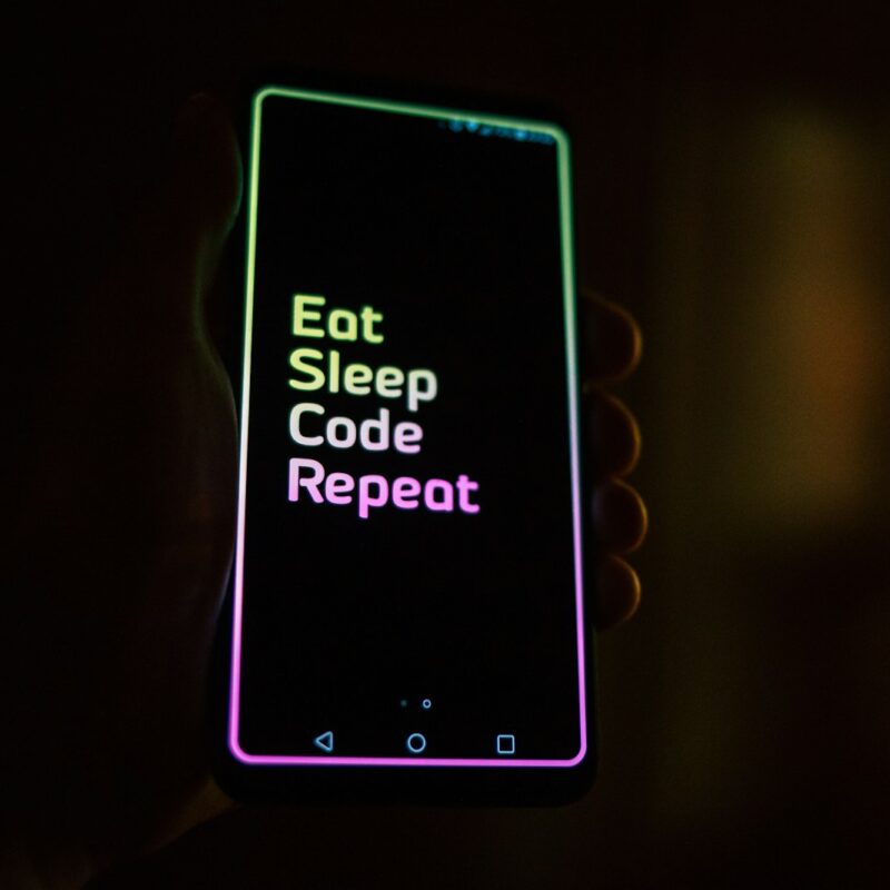 black Android smartphone